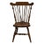 ETHAN ALLEN Heirloom Nutmeg Maple Colonial Early American Fiddleback Duxbury Dining Side Chair 10-6072 39.25" High 25.5"...