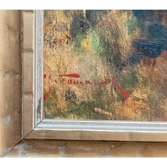 Green 20th Century Oil Painting of a Nude Redhead by Joseph Tomanek For Sale - Image 8 of 12