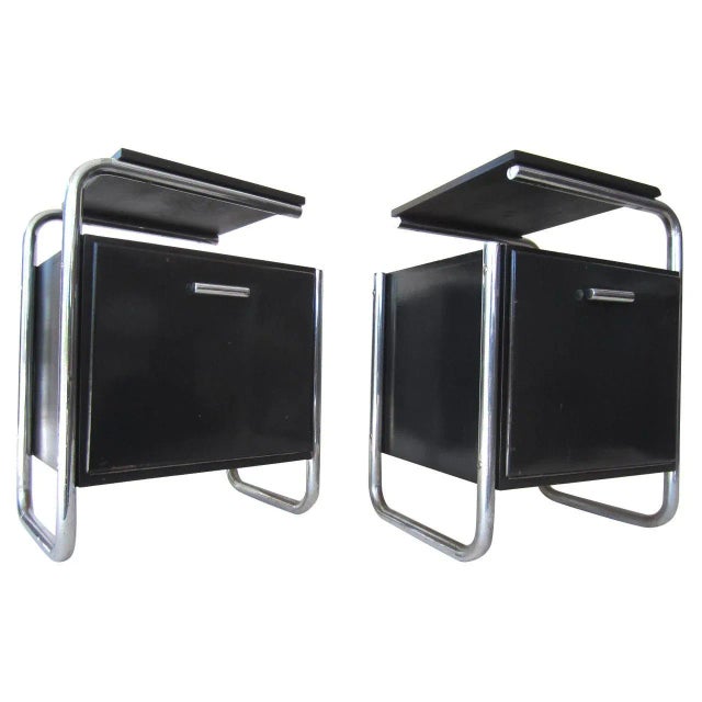 Bauhaus Side Tables, circa 1930, Germany - A Pair For Sale - Image 9 of 9