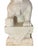 Late 19th Century White Marble Foo Dog, a Pair For Sale - Image 4 of 7