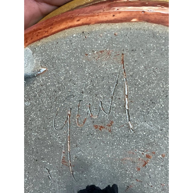 Vintage Oval Ceramic Pottery Bowl For Sale - Image 11 of 12