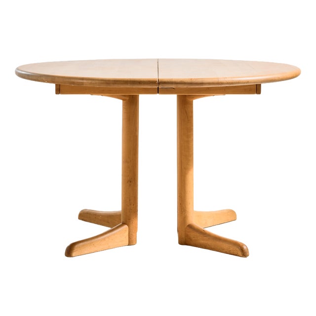 Alder Wood Dining Table from Vamdrup Stolefabrik, 1960s For Sale