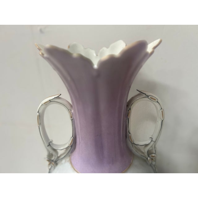 Polychrome Porcelain Vases, 19th Century, Set of 2 For Sale - Image 14 of 18