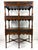 Theodore Alexander Handsome Walnut and Brass Etagere For Sale - Image 12 of 12