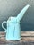 Mid-Century Modern Vintage Aqua Abstract Ceramic Pitcher For Sale - Image 3 of 12