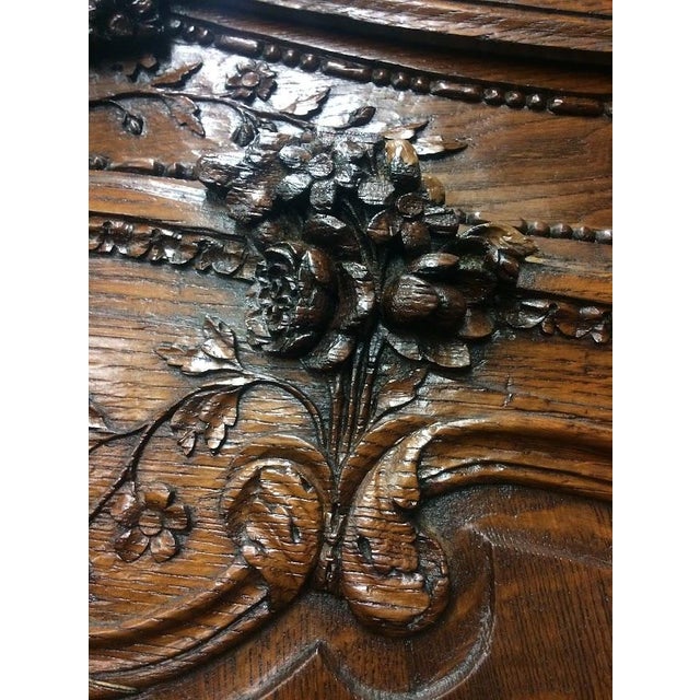 Antique Oak Wardrobe, French Style Wardrobe For Sale - Image 9 of 17