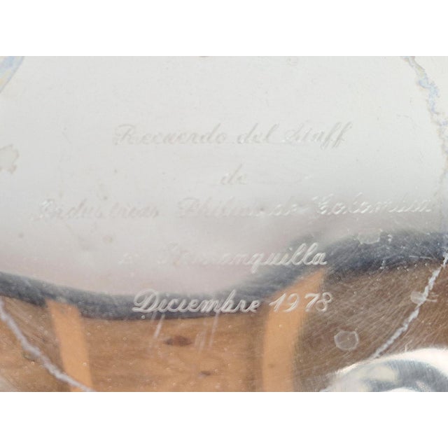 900 Pure Silver Platter from Florentina, Bogota, Colombia, 1970s For Sale - Image 4 of 18