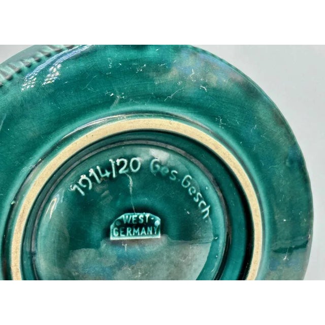 Mid-Century Modern Pottery Bowl Candleholder from Jasba, 1970s For Sale - Image 3 of 6