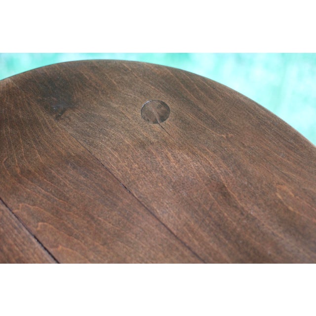 Wood 1950s Tripod Stool From Hale of Vermont For Sale - Image 7 of 10