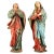 Italian Artist, Mary and John, 17th Century, Wood Sculptures, Set of 2 For Sale - Image 6 of 6