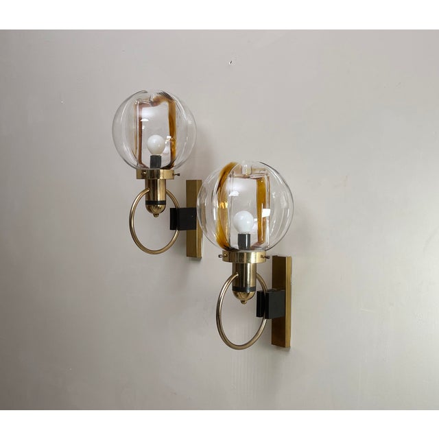 Metal Vintage Street Lamp Sconces, 1970s, Set of 2 For Sale - Image 7 of 7