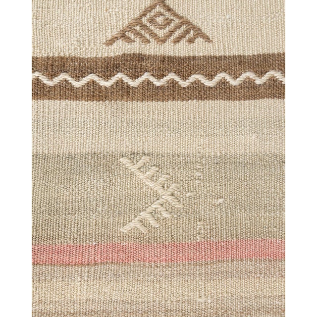 Vintage Circa Camel Turkish Kilim Rug Runner, 5ft 5in X 9ft 4in For Sale - Image 10 of 11