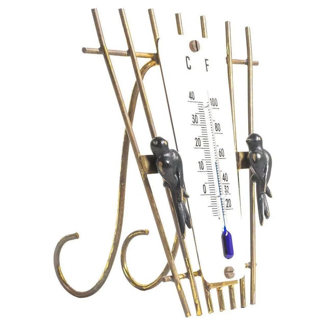 Walter Bosse Thermometer, 1950s for table vienna around 1950s. Original condition.