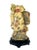 Chinoiserie Antique Faux Ivory Standing Laughing Buddha - Ho Tei, Budai on Carved Wood Stand For Sale - Image 3 of 8