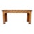 Vintage Basket Weave Woven Rattan Console Table For Sale