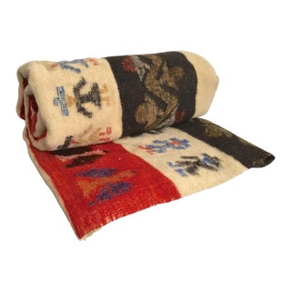 Old Alpaca Wool Blanket For Sale
