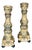 Antique Art Nouveau Candleholders in Ceramic, 1890s, Set of 2 For Sale