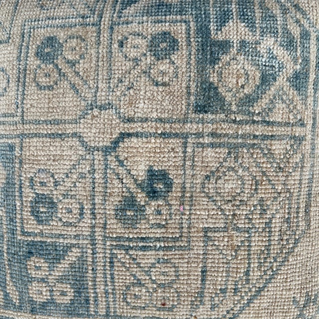 Rustic Vintage Turkish Rug Pillow For Sale - Image 3 of 4