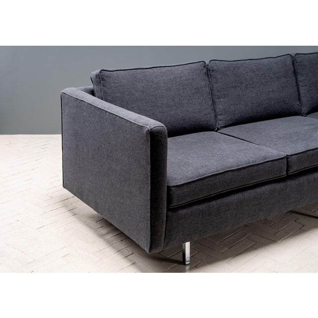 Knoll Style Tuxedo Sofa For Sale In Boston - Image 6 of 13