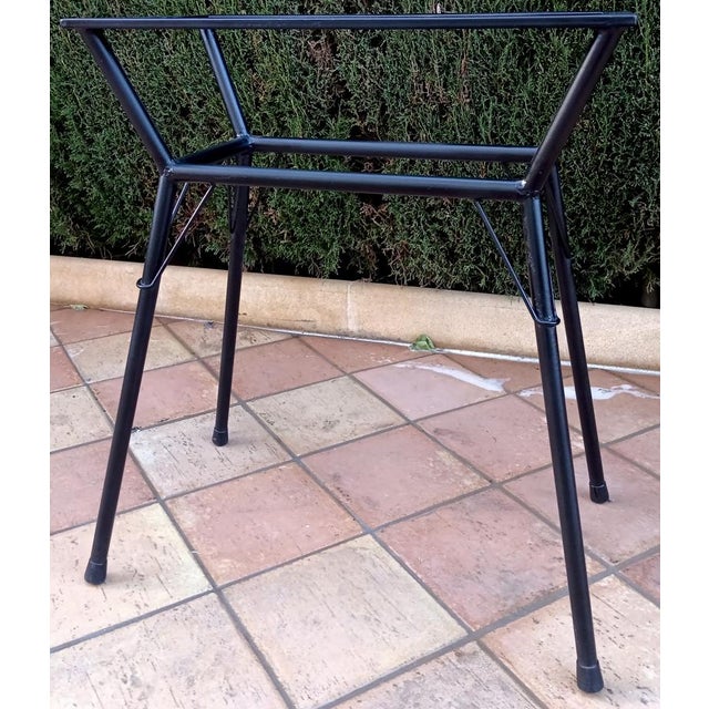 Vintage Bistro Side Table in Marble and Iron, 1930s, Set of 2 For Sale - Image 4 of 16