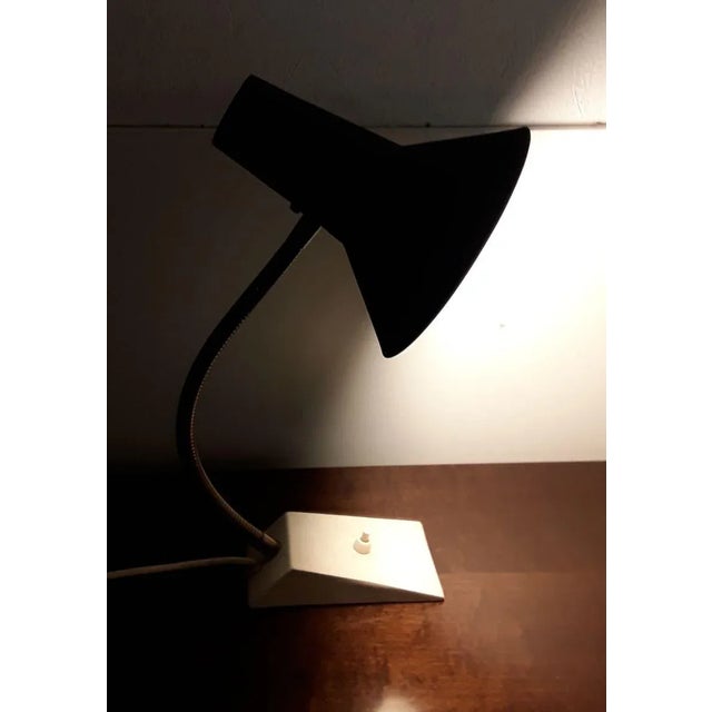 Adjustable Table Lamp With Creamy White Painted Iron Base, 1960s For Sale - Image 4 of 6