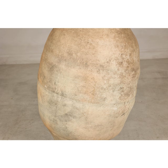 Antique Japanese Shigaraki Pottery Grain Storage Jar with Weathered Patina For Sale - Image 11 of 15