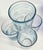 Baby Blue Bubbled Swirl Lowballs- Set of Four For Sale - Image 10 of 15