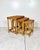 Mid-Century Modern Vintage Wicker Rattan Nesting Side Tables- Set of 3 For Sale - Image 3 of 12