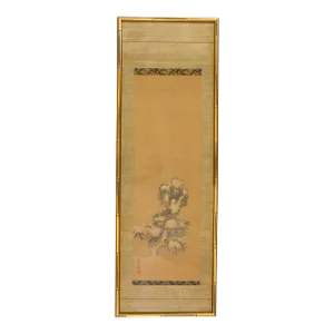 2nd Half of the 18th Century Scroll Painting on Silk by Maruyama Okyo
