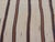 Turkish Vintage Kilim Rug Ivory Brown Striped Anatolian Flatweave Wool For Sale In Atlanta - Image 6 of 12