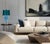 Art Glass Aqua Blue White Swirl Table Lamp For Sale In New York - Image 6 of 18