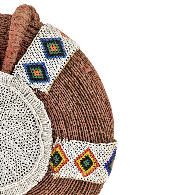 African Early 20th Century Zulu Isicholo Married Woman Headdress South Africa Dori Collection For Sale - Image 3 of 4