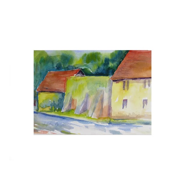Countryside - Original Watercolor by Armin Guther - 1993 1993 For Sale