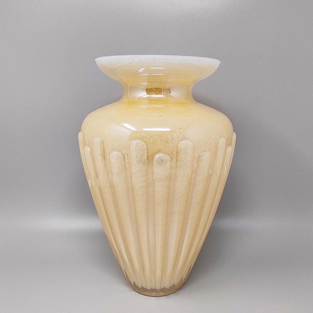 Mid-Century Modern Beige Vase by Michielotto, Italy, 1960s For Sale - Image 3 of 7