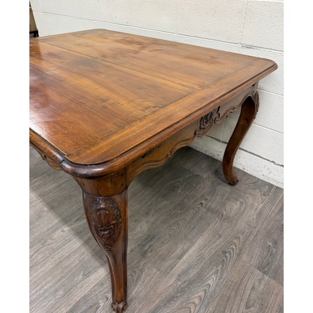 Antique French Louis XV Provincial Country Style Draw Leaf Dining Table For Sale - Image 18 of 18