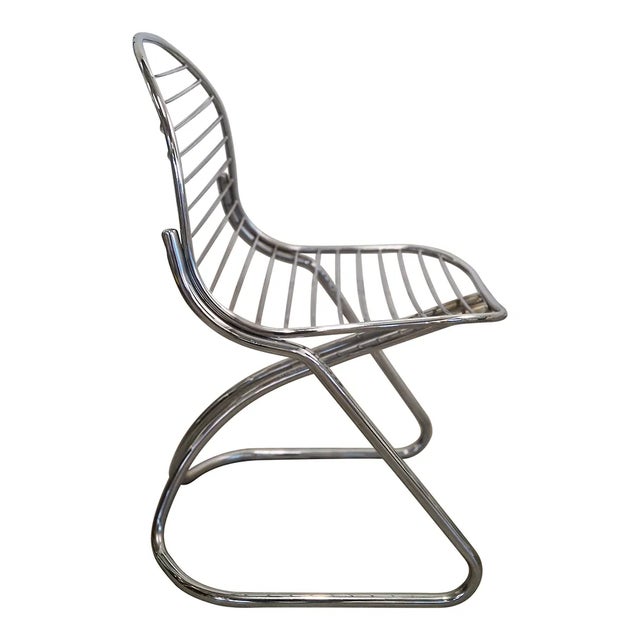 Silver Vintage Dining Table and Chairs, 1950s, Set of 5 For Sale - Image 8 of 10