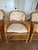 Set of 4 Bielecky Brothers Rattan Lounge Chairs With Ottoman- New York, Circa 1990 For Sale - Image 9 of 9