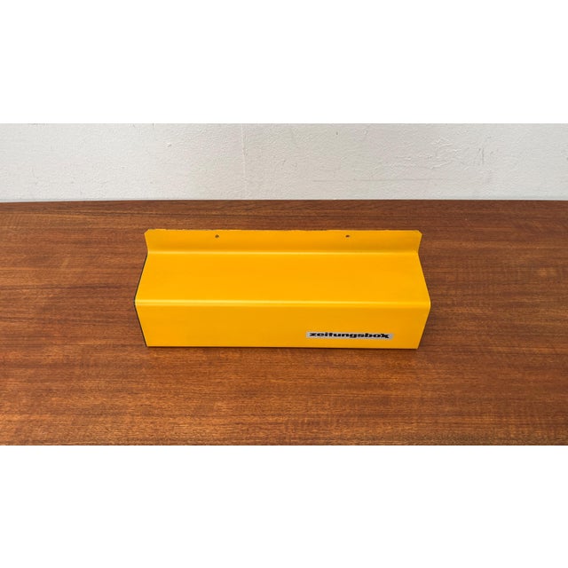 Metal Mid-Century German Space Age Newspaper Letter Box, 1960s For Sale - Image 7 of 17