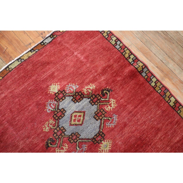 Red Vintage Turkish Anatolian Runner For Sale - Image 4 of 6