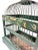 Antique Hand-Painted Green Wood and Wire Birdcage For Sale In Louisville - Image 6 of 11