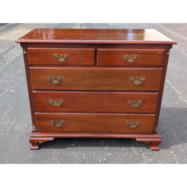 Vintage Kling by Ethan Allen Solid Mahogany Dresser For Sale - Image 13 of 13