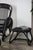 Set of Black Lacquered Rattan Lounge Chair with Ottoman For Sale - Image 5 of 11