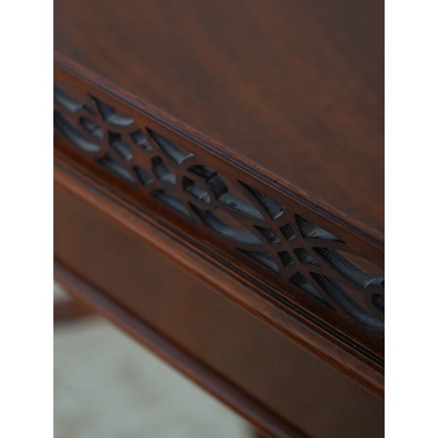 Kindel Chippendale Mahogany Tea Table For Sale - Image 9 of 15