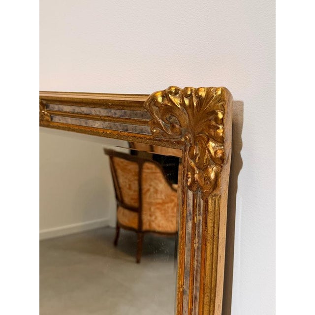 Vintage Gilded Wall Mirror from Deknudt For Sale - Image 3 of 5