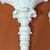 Chinoiserie Vintage Palm Beach Regency Serge Roche Style High Gloss White Palm Brackets - Newly Painted For Sale - Image 3 of 12
