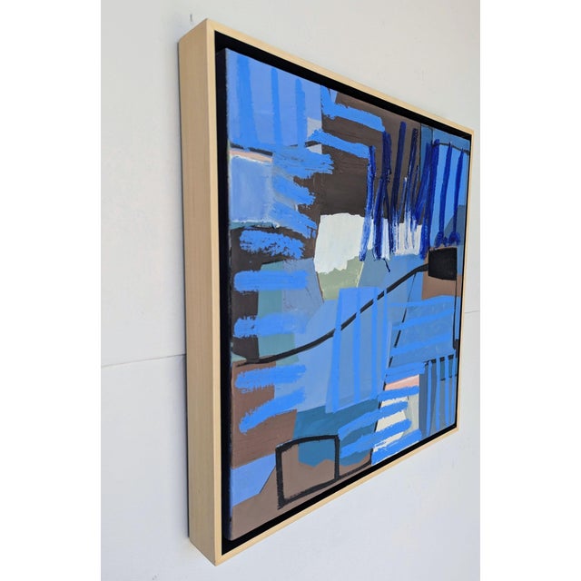 Abstract Contemporary Abstract Oil & Acrylic Painting, Framed For Sale - Image 3 of 3