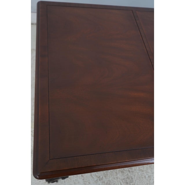 Kittinger Chippendale Style Mahogany Executive Desk For Sale - Image 14 of 18