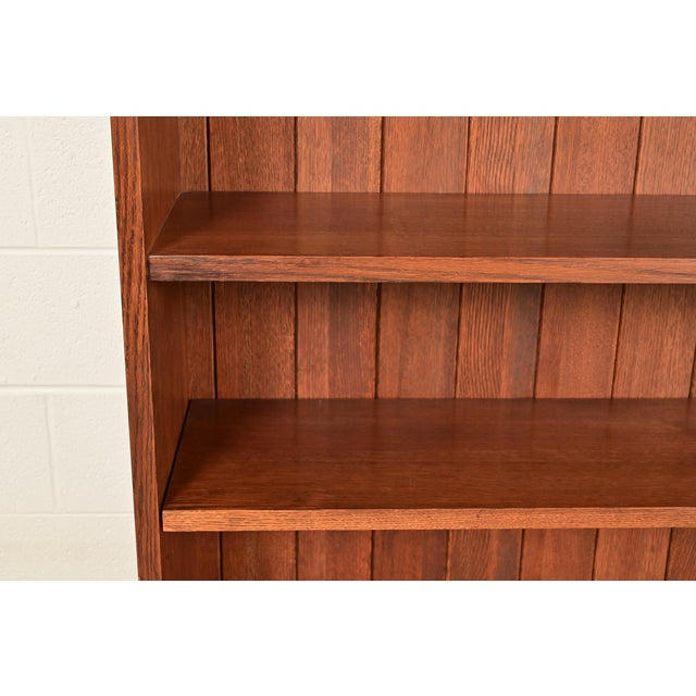 Wood Stickley Mission Oak Arts & Crafts Bookcase For Sale - Image 7 of 14