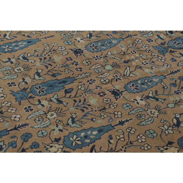Antique Chinese Ningxia Square Rug Pair With Flora & Fauna Play - Rug & Kilim For Sale In New York - Image 6 of 9