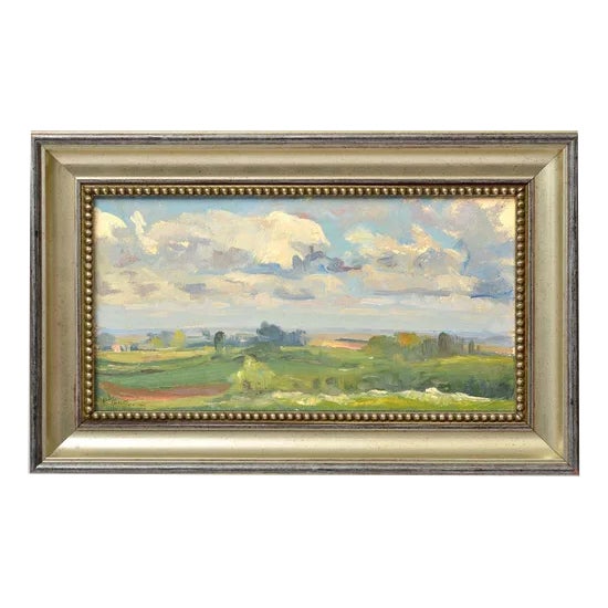 Landscape, Oil on Board, 20th Century For Sale